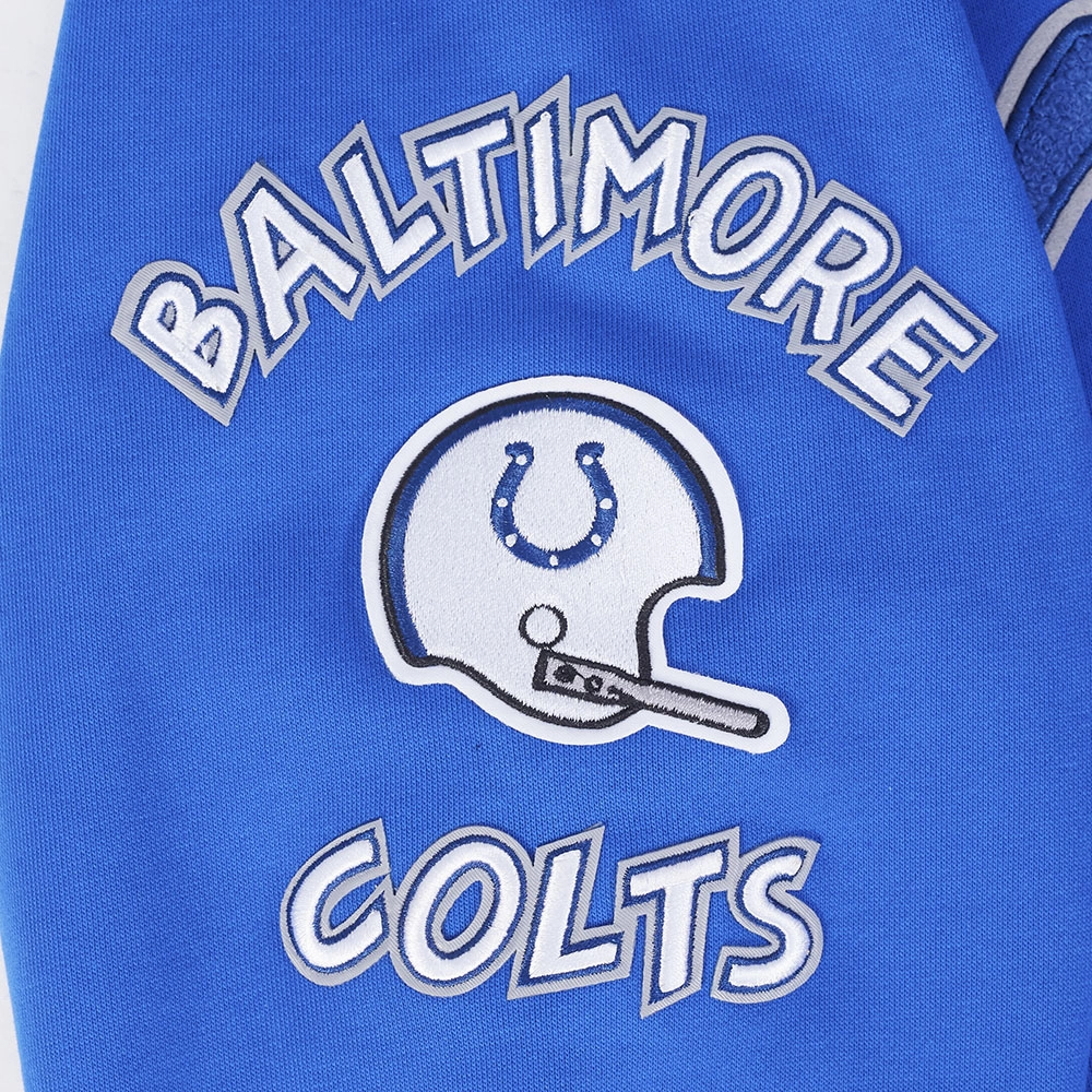 NFL BALTIMORE COLTS RETRO CLASSIC MEN'S PULLOVER HOODIE (ROYAL BLUE)