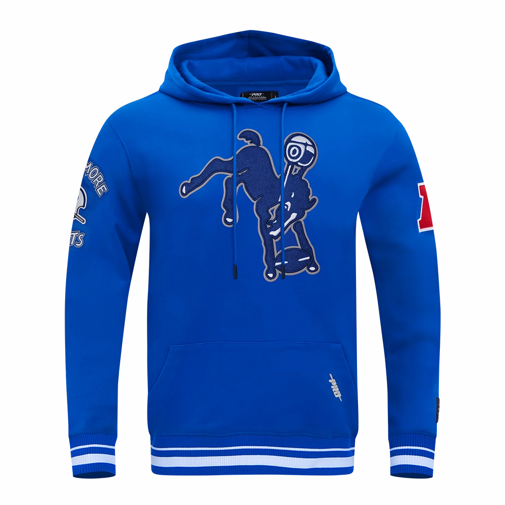 NFL BALTIMORE COLTS RETRO CLASSIC MEN'S PULLOVER HOODIE (ROYAL BLUE)