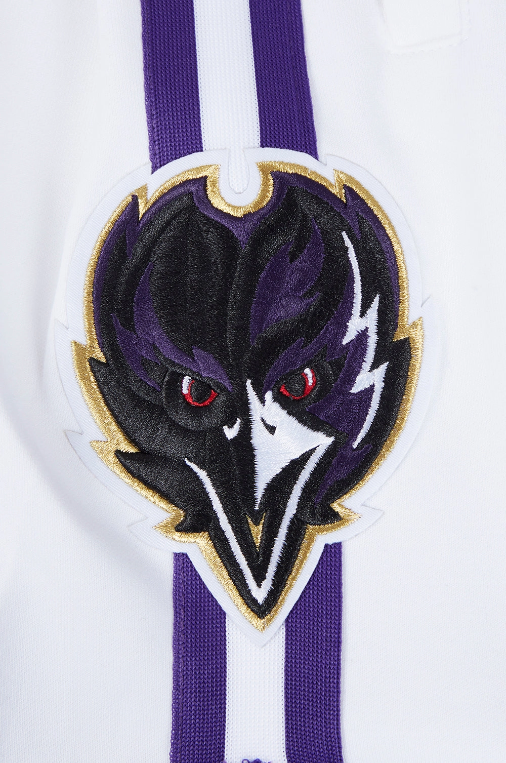 NFL BALTIMORE RAVENS CLASSIC CHENILLE MEN'S DK SHORT (WHITE)