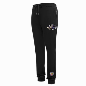NFL BALTIMORE RAVENS CLASSIC CHENILLE MEN'S JOGGER (BLACK)