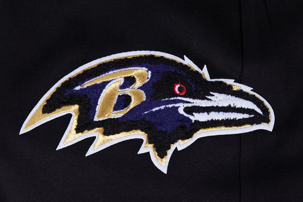 NFL BALTIMORE RAVENS CLASSIC CHENILLE MEN'S JOGGER (BLACK)