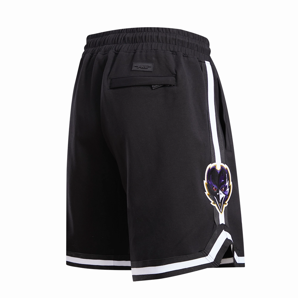 NFL BALTIMORE RAVENS CLASSIC CHENILLE MEN'S SHORT (BLACK)
