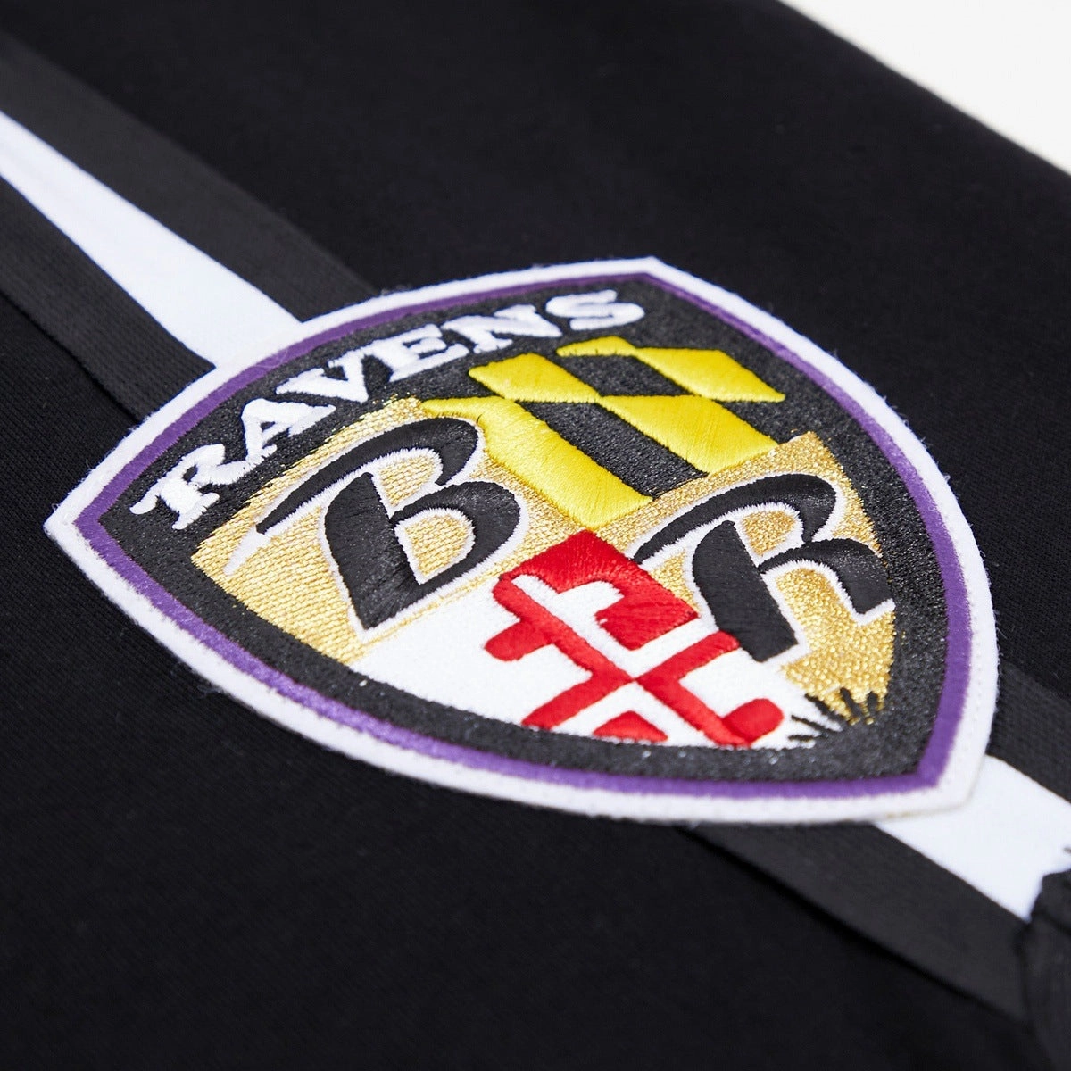 NFL BALTIMORE RAVENS CLASSIC CHENILLE MEN'S SHORT (BLACK)