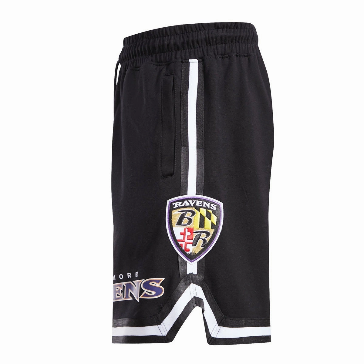 NFL BALTIMORE RAVENS CLASSIC CHENILLE MEN'S SHORT (BLACK)