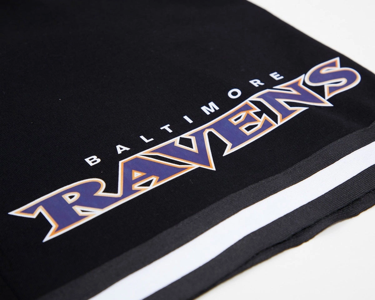 NFL BALTIMORE RAVENS CLASSIC CHENILLE MEN'S SHORT (BLACK)
