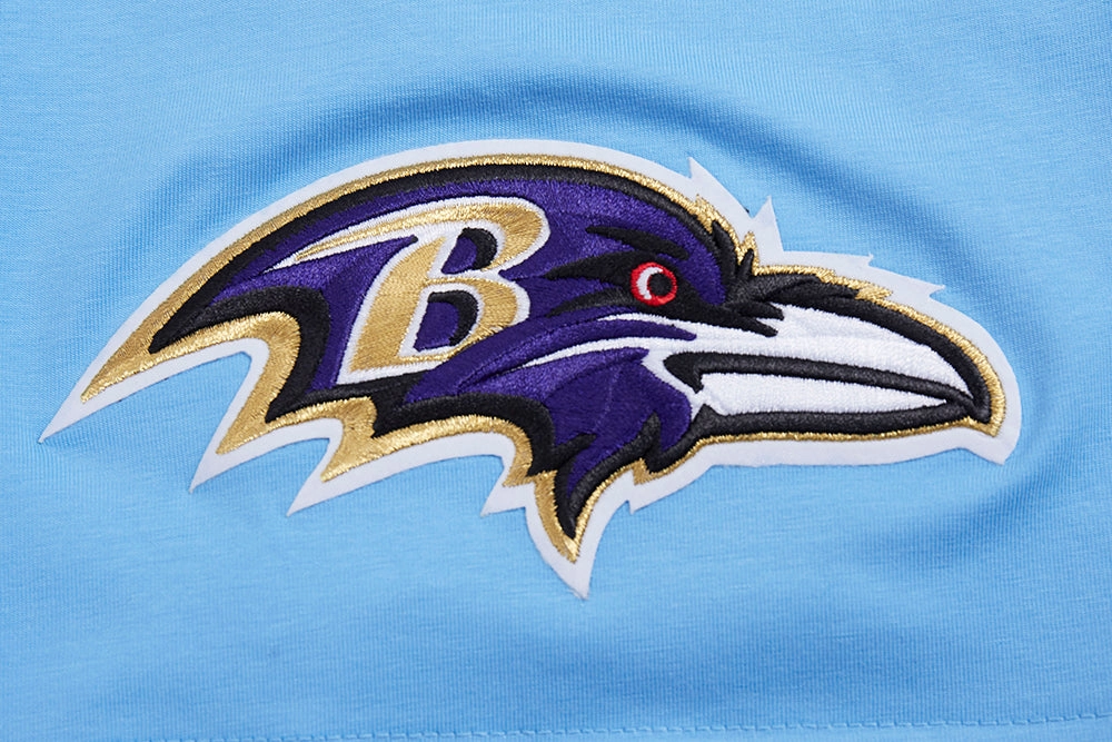 NFL BALTIMORE RAVENS CLASSIC CHENILLE SINGLE JERSEY TEE (UNIVERSITY BLUE)