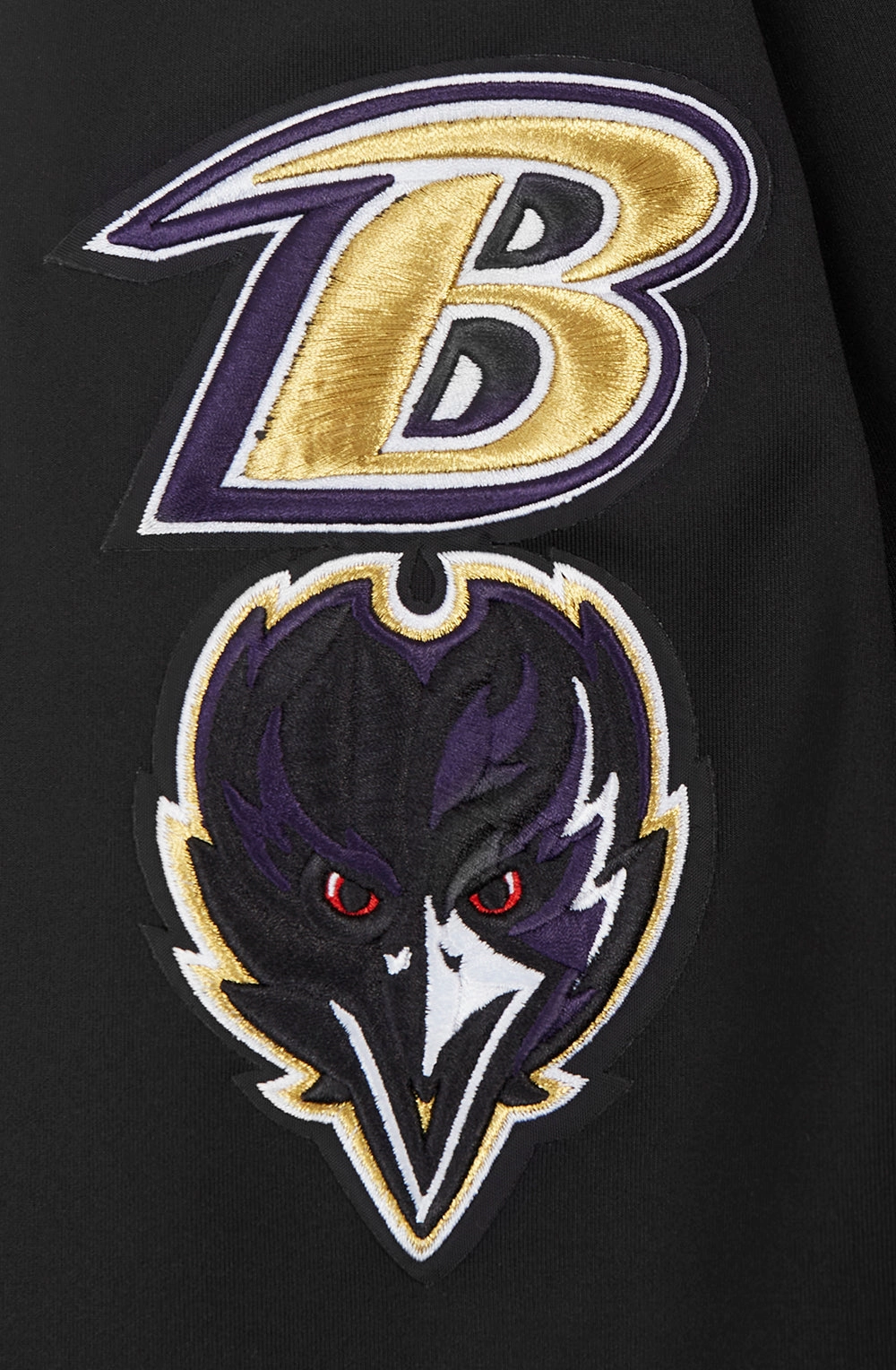 NFL BALTIMORE RAVENS CLASSIC MEN'S TRACK JACKET (BLACK)