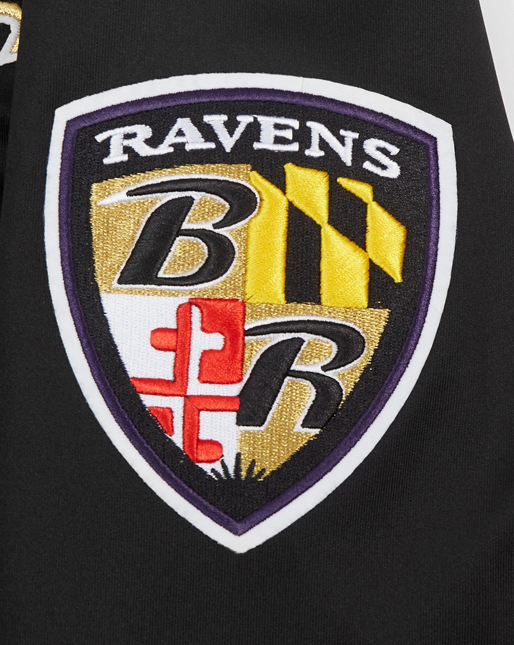 NFL BALTIMORE RAVENS CLASSIC MEN'S TRACK JACKET (BLACK)