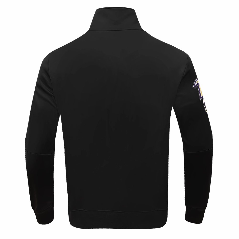 NFL BALTIMORE RAVENS CLASSIC MEN'S TRACK JACKET (BLACK)