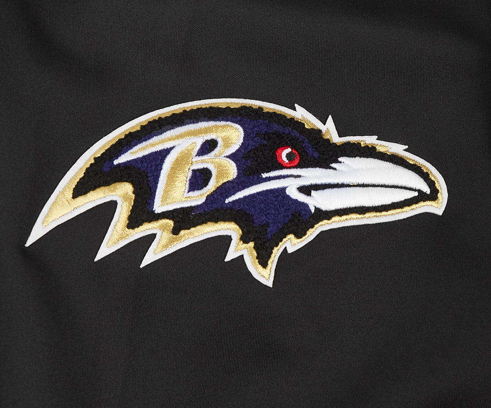 NFL BALTIMORE RAVENS CLASSIC MEN'S TRACK JACKET (BLACK)