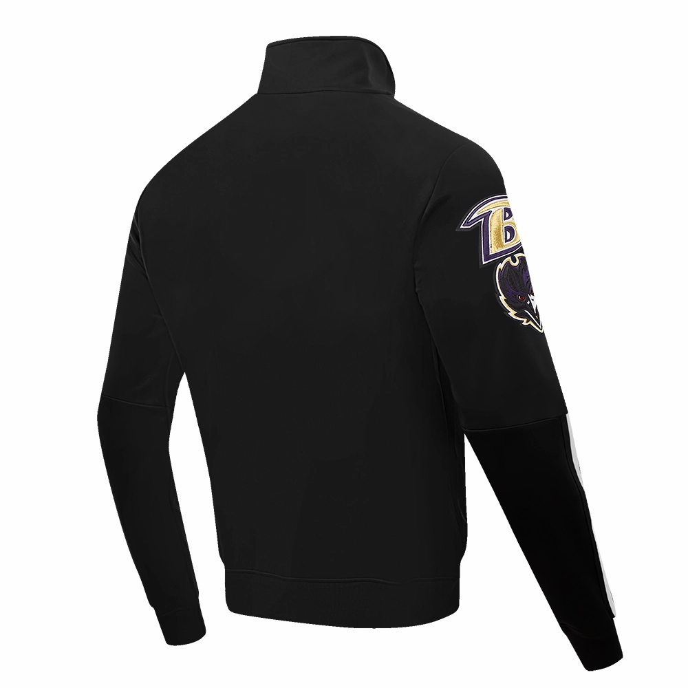 NFL BALTIMORE RAVENS CLASSIC MEN'S TRACK JACKET (BLACK)