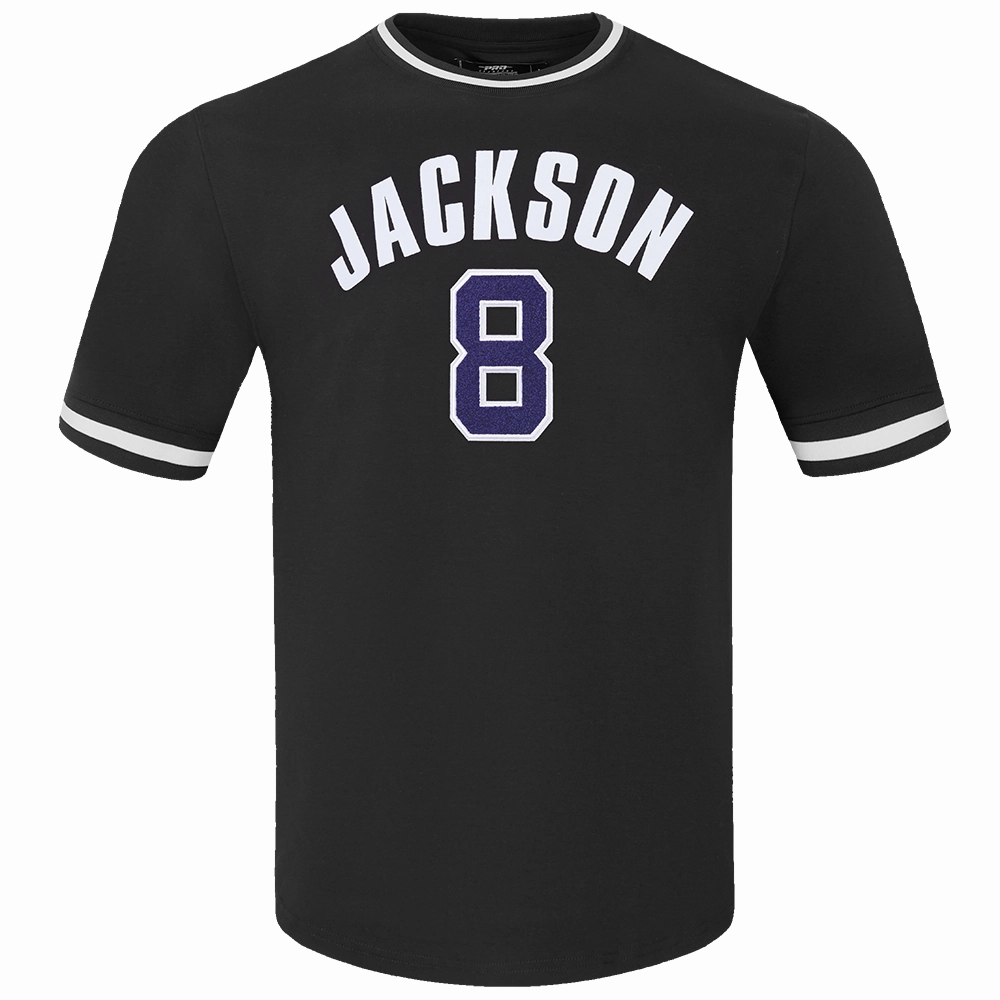 NFL BALTIMORE RAVENS LAMAR JACKSON #8 MEN'S TEE (BLACK)