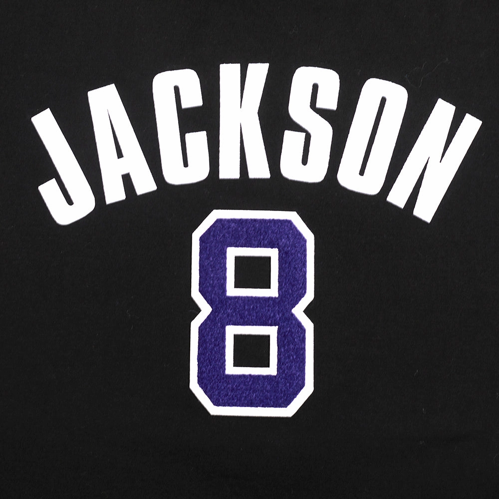 NFL BALTIMORE RAVENS LAMAR JACKSON #8 MEN'S TEE (BLACK)