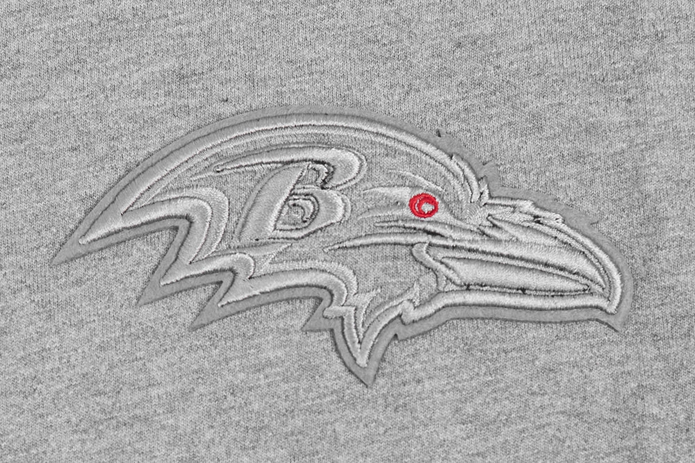 NFL BALTIMORE RAVENS NEUTRAL MEN'S DROP SHOULDER TEE (DARK HEATHER GRAY)