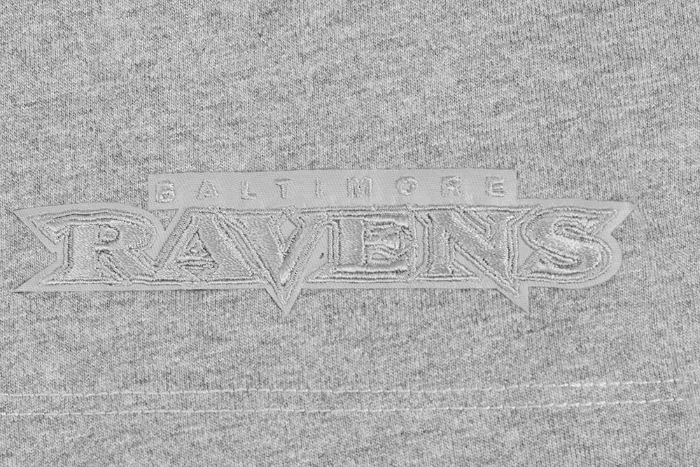 NFL BALTIMORE RAVENS NEUTRAL MEN'S DROP SHOULDER TEE (DARK HEATHER GRAY)