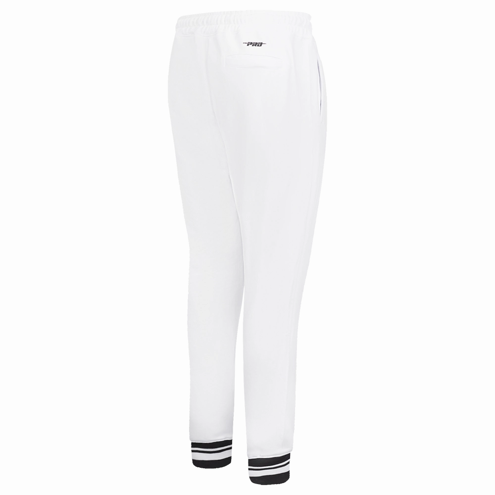 NFL BALTIMORE RAVENS PRO PREP W RIB FLEECE WOMEN'S SWEATPANT (WHITE/BLACK)