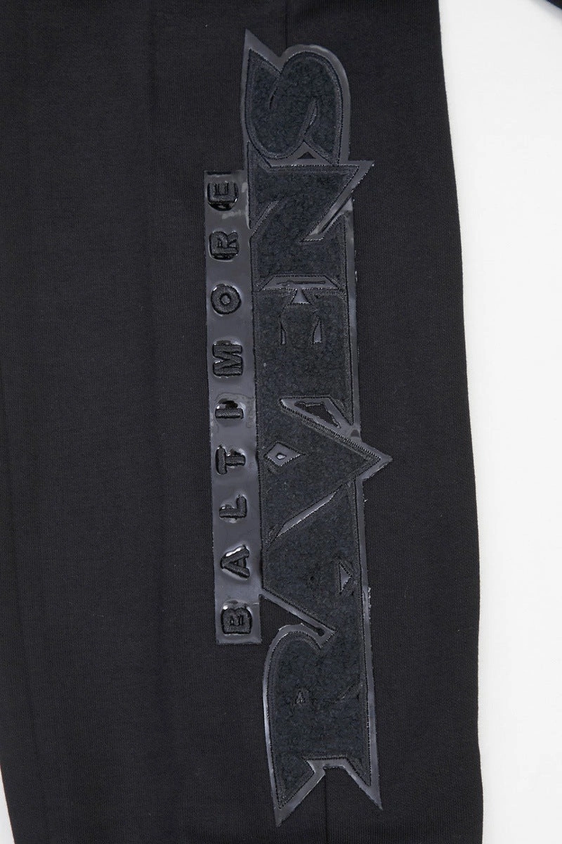 NFL BALTIMORE RAVENS TRIPLE BLACK LOGO MEN'S JOGGER (TRIPLE BLACK)