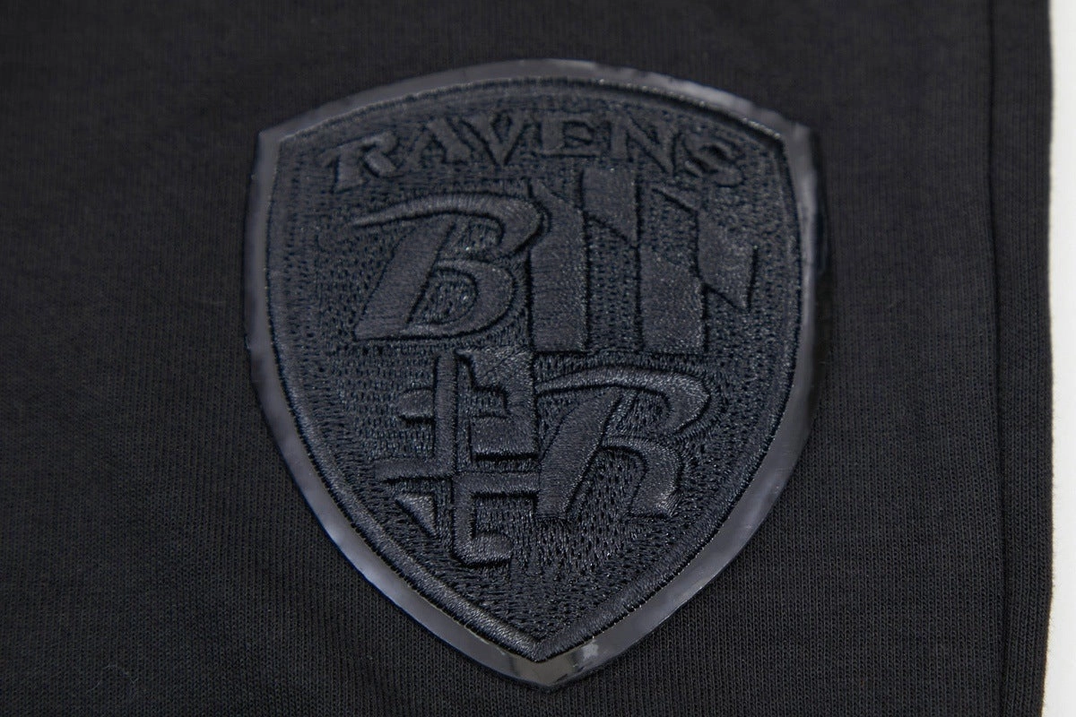 NFL BALTIMORE RAVENS TRIPLE BLACK LOGO MEN'S JOGGER (TRIPLE BLACK)
