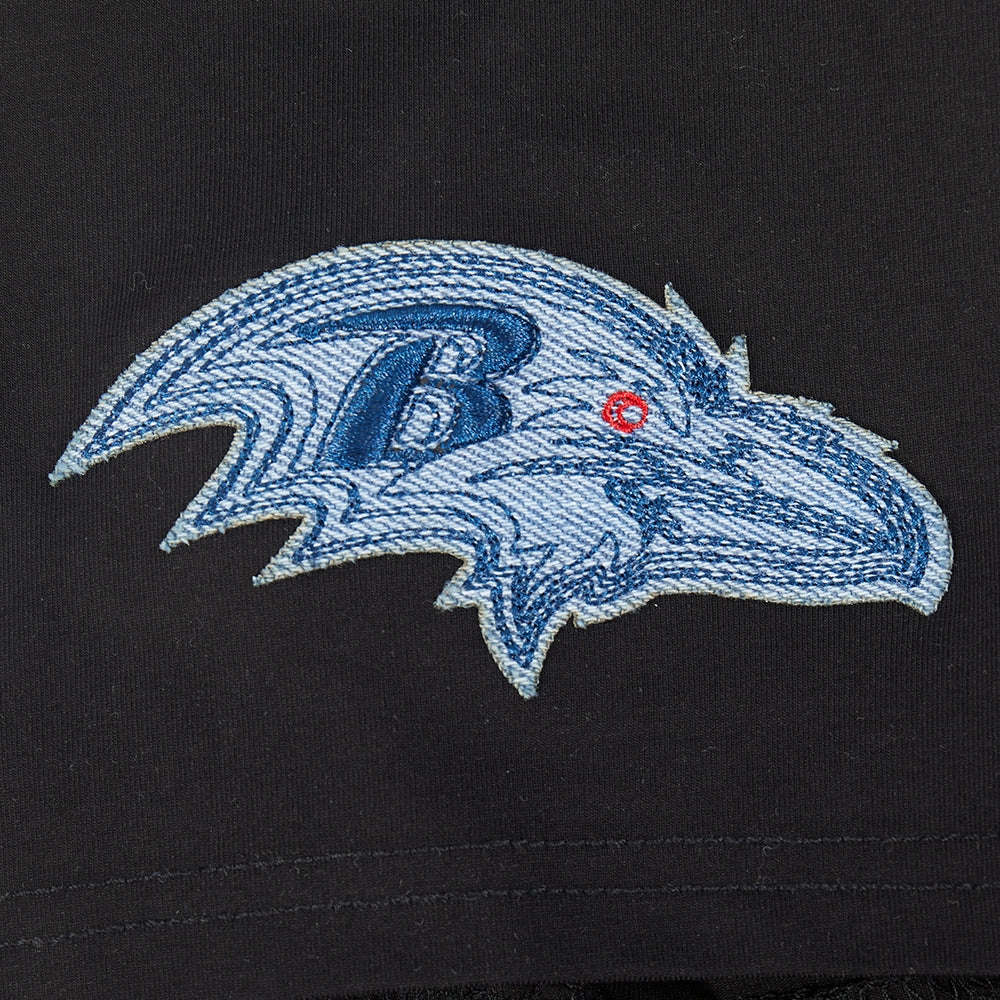 NFL BALTIMORE RAVENS VARSITY BLUES MEN'S TEE (BLACK)