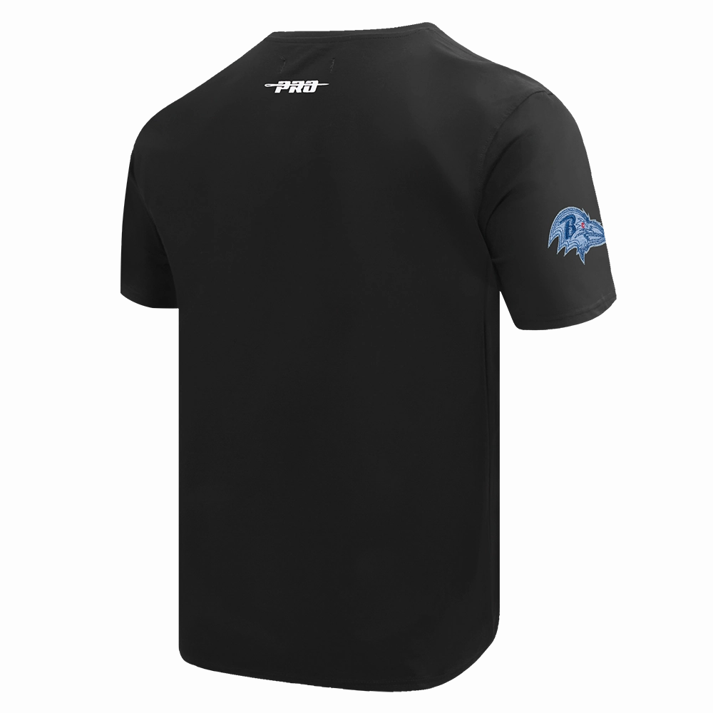 NFL BALTIMORE RAVENS VARSITY BLUES MEN'S TEE (BLACK)