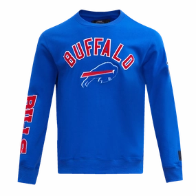 NFL BUFFALO BILLS CLASSIC BRISTLE MEN'S CREWNECK (ROYAL BLUE)