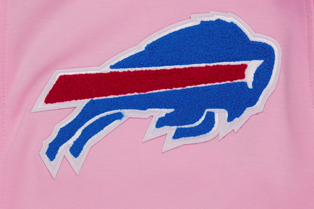 NFL BUFFALO BILLS CLASSIC CHENILLE FULL ZIP HOODIE  (PINK)