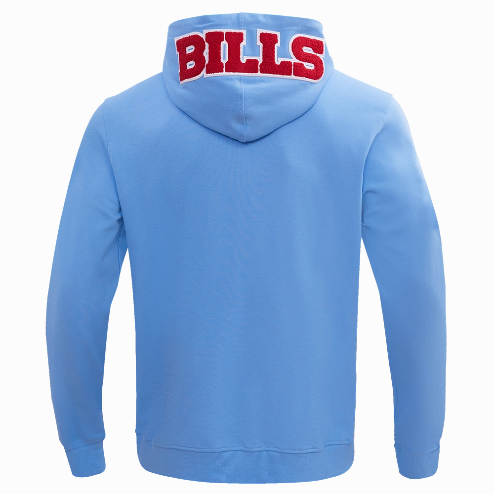 NFL BUFFALO BILLS CLASSIC CHENILLE FULL ZIP HOODIE  (UNIVERSITY BLUE)