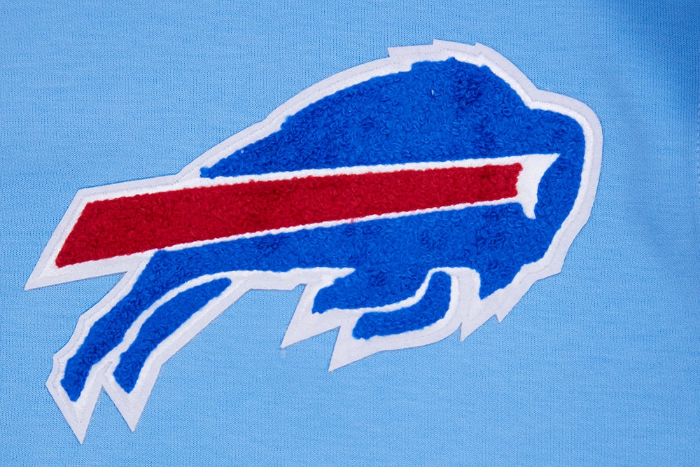 NFL BUFFALO BILLS CLASSIC CHENILLE FULL ZIP HOODIE  (UNIVERSITY BLUE)