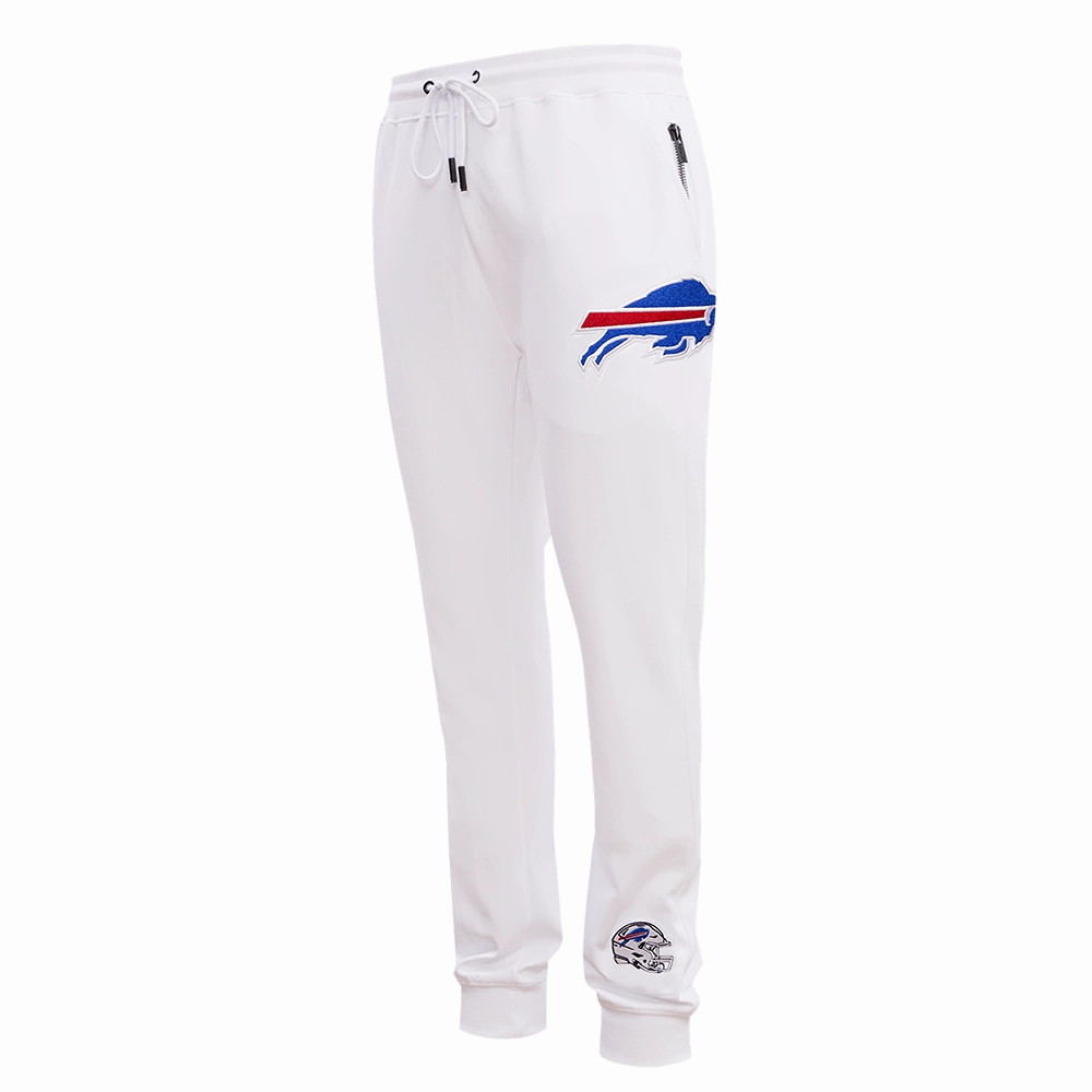 NFL BUFFALO BILLS CLASSIC CHENILLE MEN'S JOGGER (WHITE)