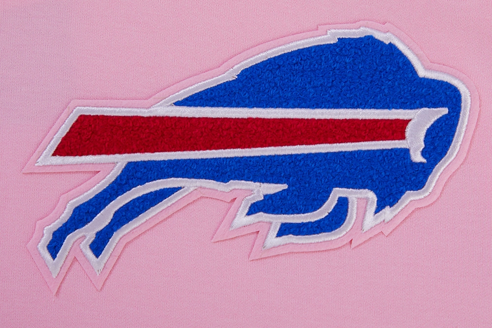 NFL BUFFALO BILLS CLASSIC CHENILLE MEN'S PO HOODIE (PINK)