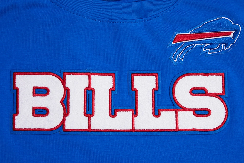 NFL BUFFALO BILLS CLASSIC SHORT SLEEVE WOMEN'S SINGLE JERSEY SLIM FIT TEE (ROYAL BLUE)