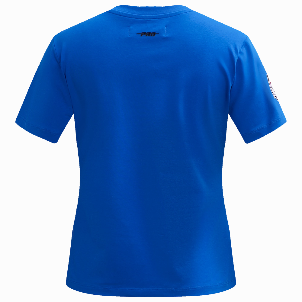 NFL BUFFALO BILLS CLASSIC SHORT SLEEVE WOMEN'S SINGLE JERSEY SLIM FIT TEE (ROYAL BLUE)