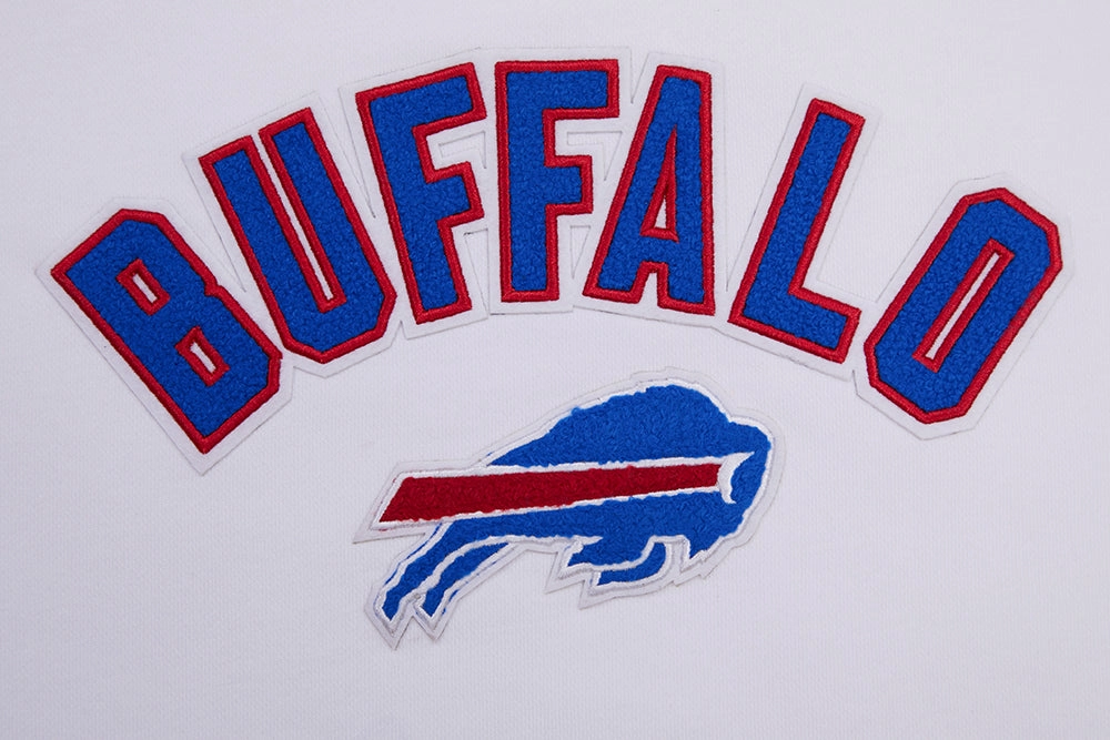 NFL BUFFALO BILLS CLASSIC WOMEN'S FLEECE CREWNECK (WHITE)