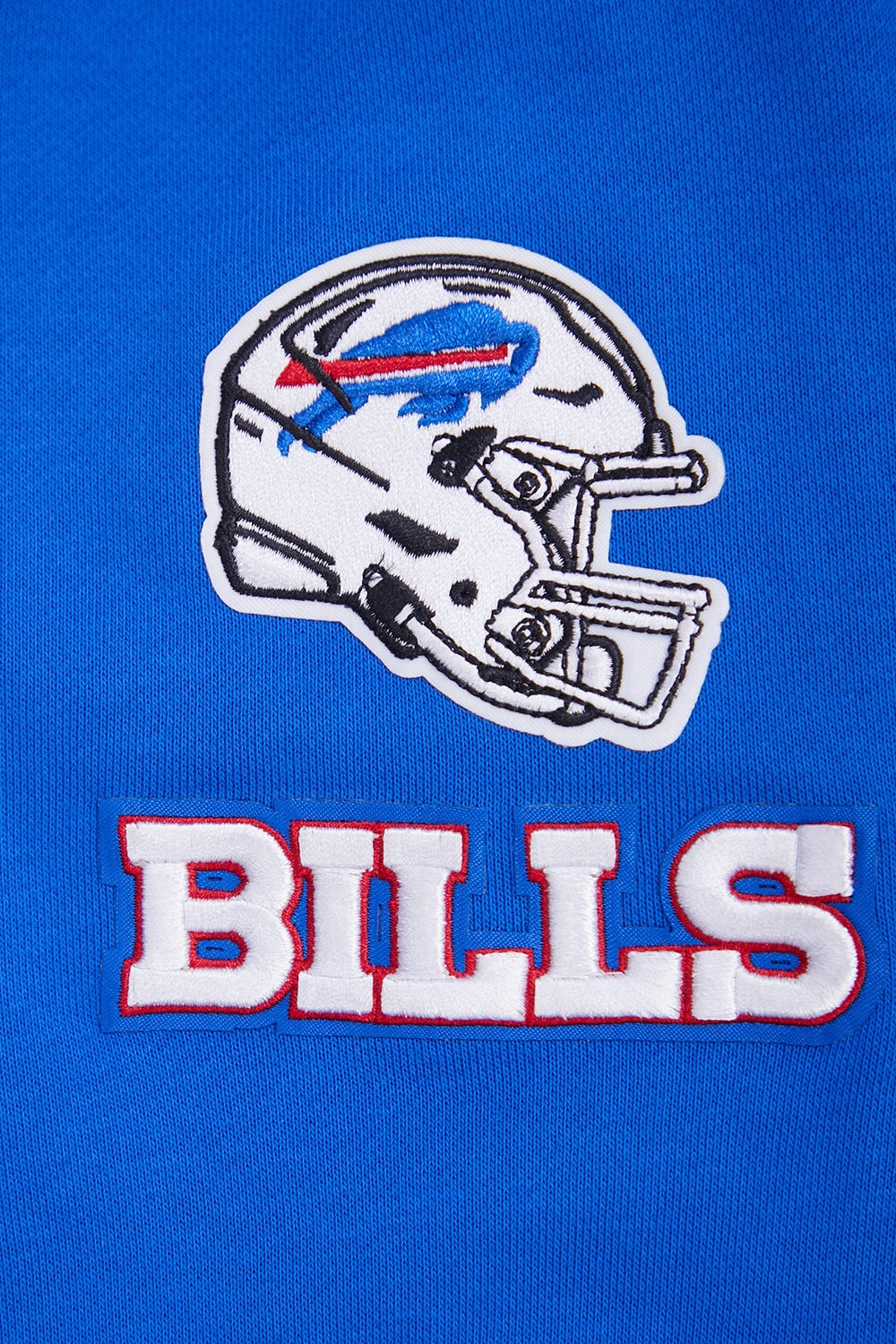 NFL BUFFALO BILLS CLASSIC WOMEN'S FLEECE CROPPED PULLOVER HOODIE (ROYAL BLUE)