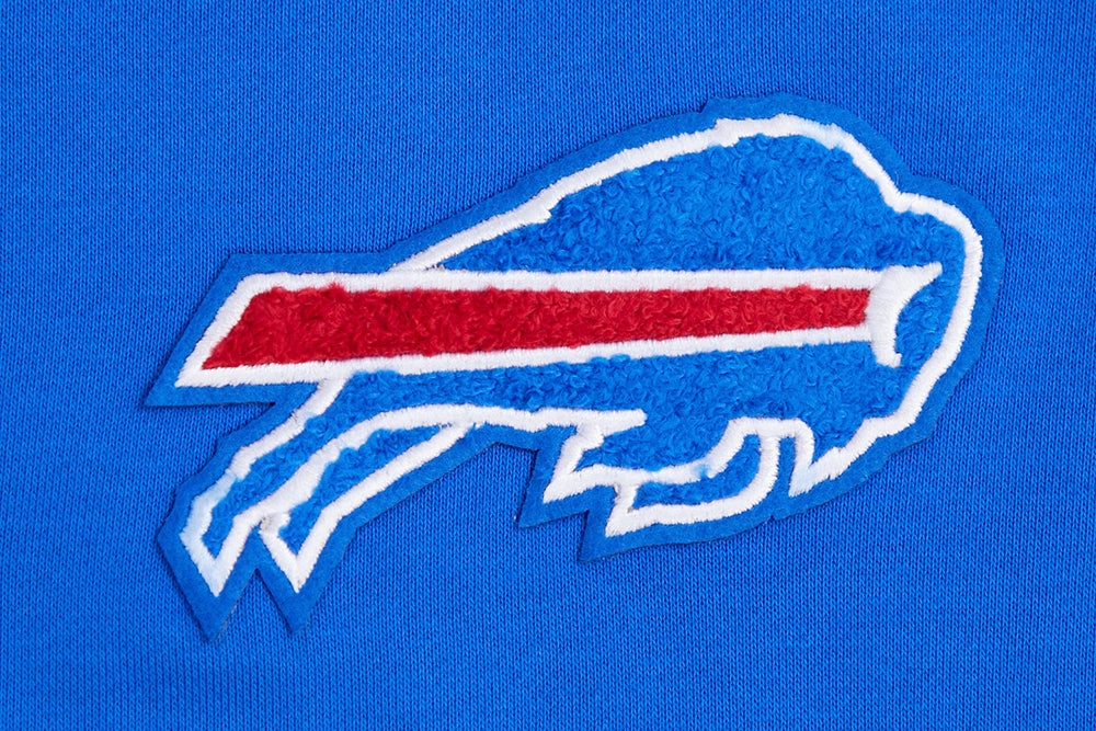 NFL BUFFALO BILLS CLASSIC WOMEN'S FLEECE CROPPED PULLOVER HOODIE (ROYAL BLUE)