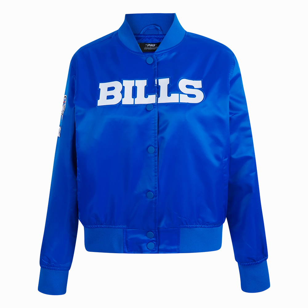NFL BUFFALO BILLS CLASSIC WOMEN'S SATIN JACKET (ROYAL BLUE)