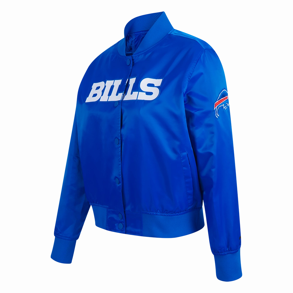 NFL BUFFALO BILLS CLASSIC WOMEN'S SATIN JACKET (ROYAL BLUE)