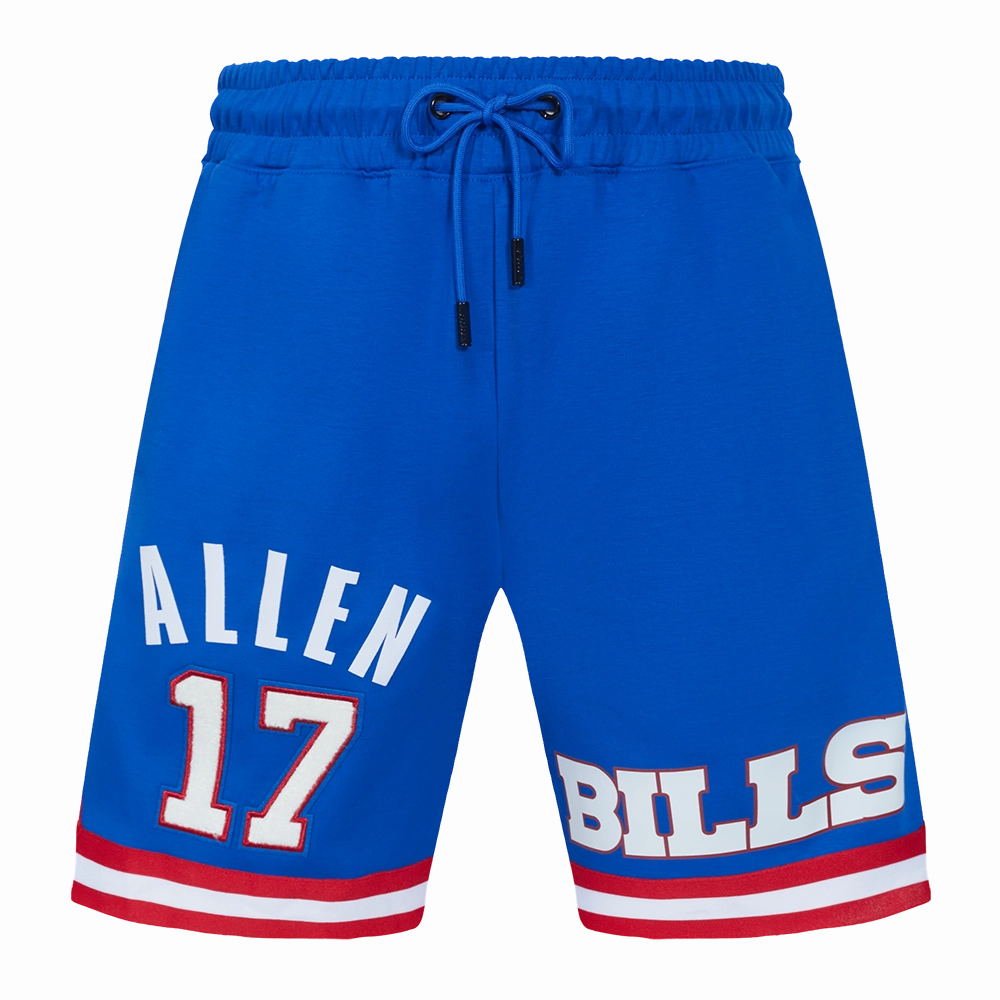 NFL BUFFALO BILLS JOSH ALLEN #17 MEN'S SHORT (ROYAL BLUE/RED)