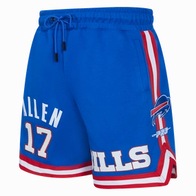 NFL BUFFALO BILLS JOSH ALLEN #17 MEN'S SHORT (ROYAL BLUE/RED)