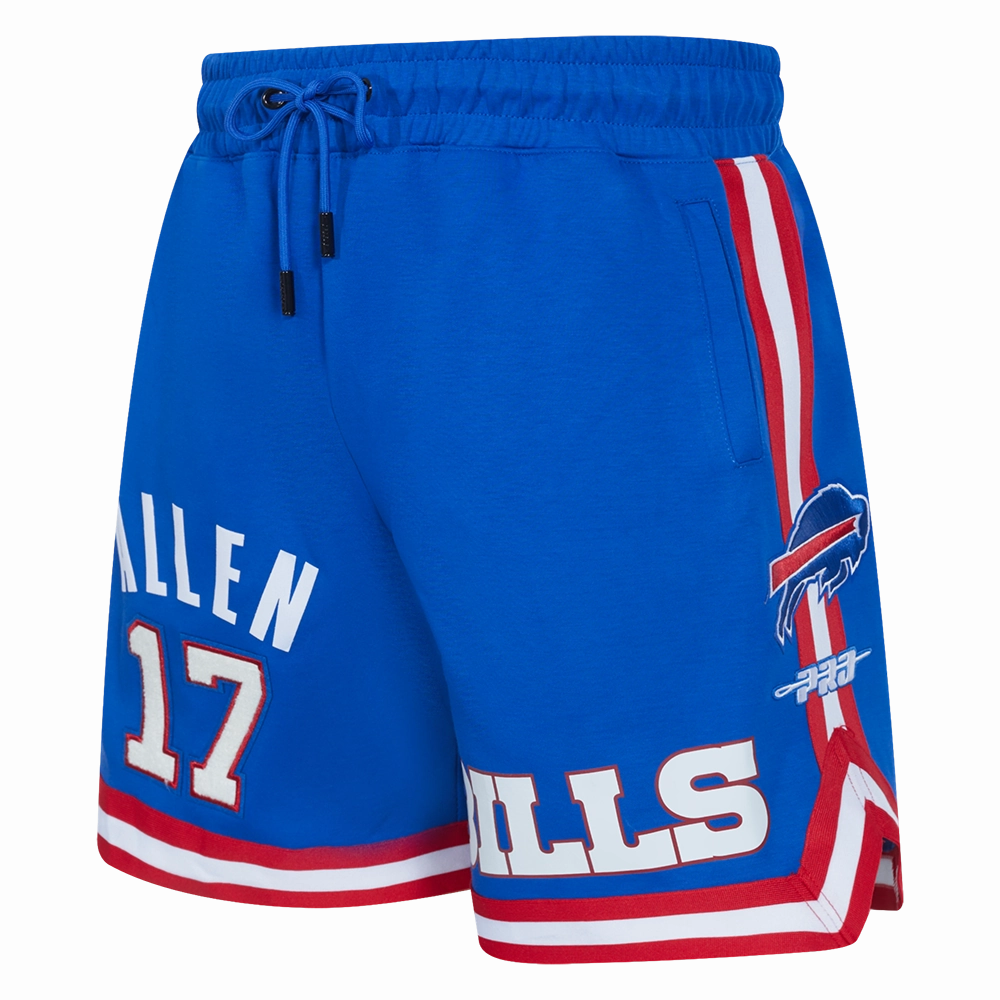 NFL BUFFALO BILLS JOSH ALLEN #17 MEN'S SHORT (ROYAL BLUE/RED)