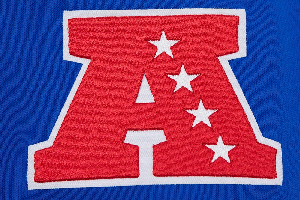 NFL BUFFALO BILLS MASHUP MEN'S RIB PULLOVER HOODIE (ROYAL BLUE/RED)