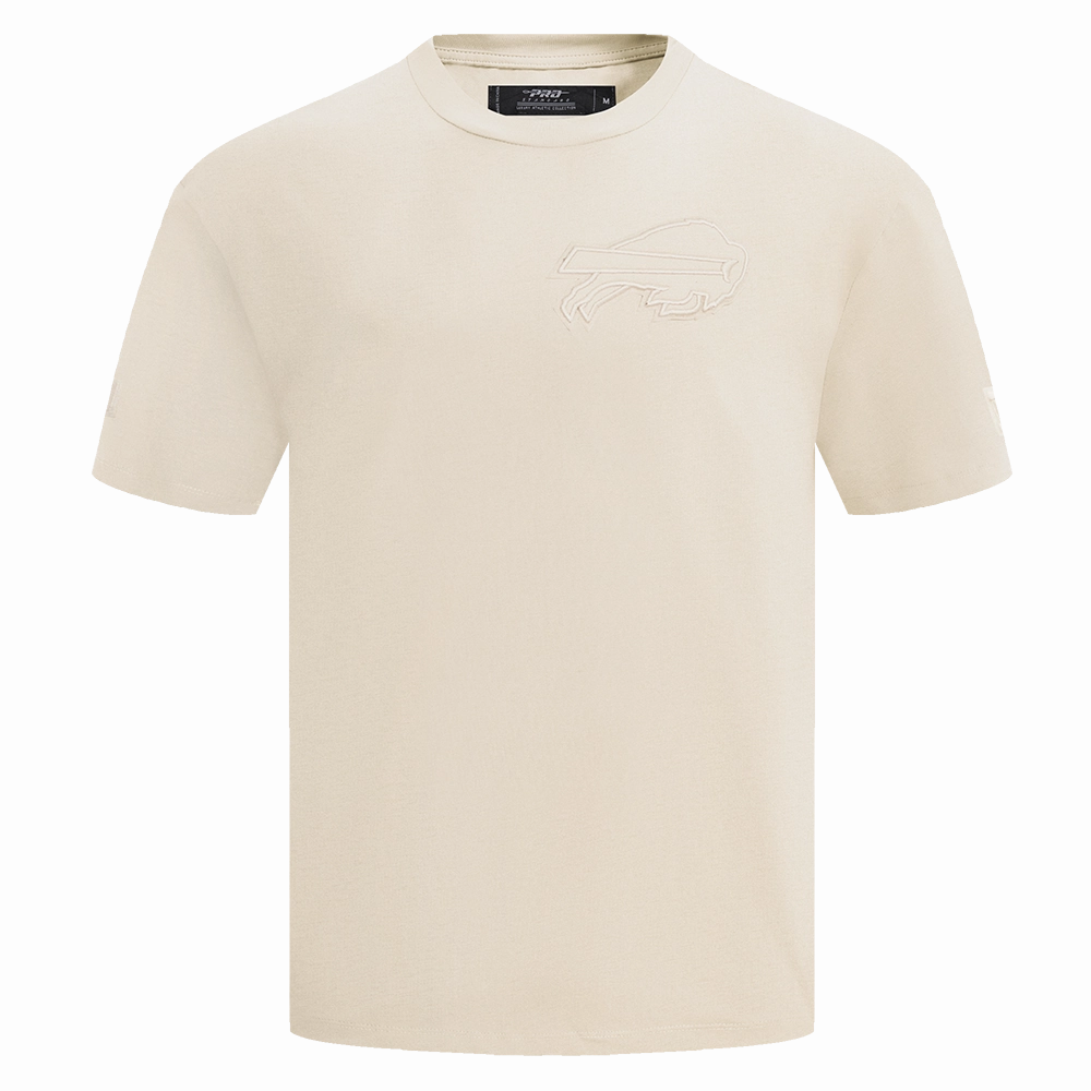 NFL BUFFALO BILLS NEUTRAL DROP SHOULDER MEN'S TEE (EGGSHELL)