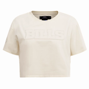 NFL BUFFALO BILLS NEUTRAL WOMEN'S BOXY TEE (EGGSHELL)