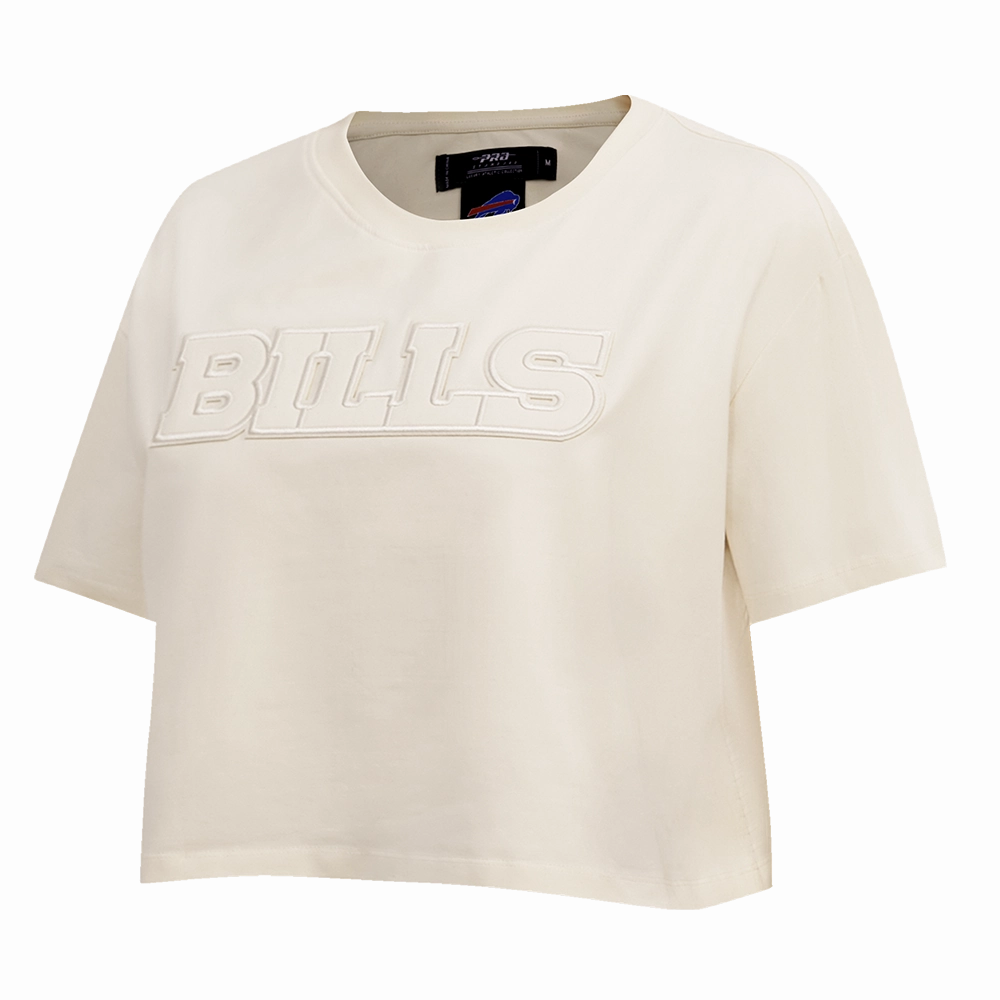 NFL BUFFALO BILLS NEUTRAL WOMEN'S BOXY TEE (EGGSHELL)