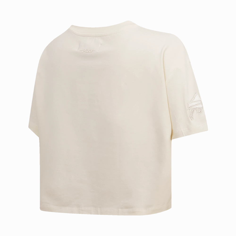 NFL BUFFALO BILLS NEUTRAL WOMEN'S BOXY TEE (EGGSHELL)