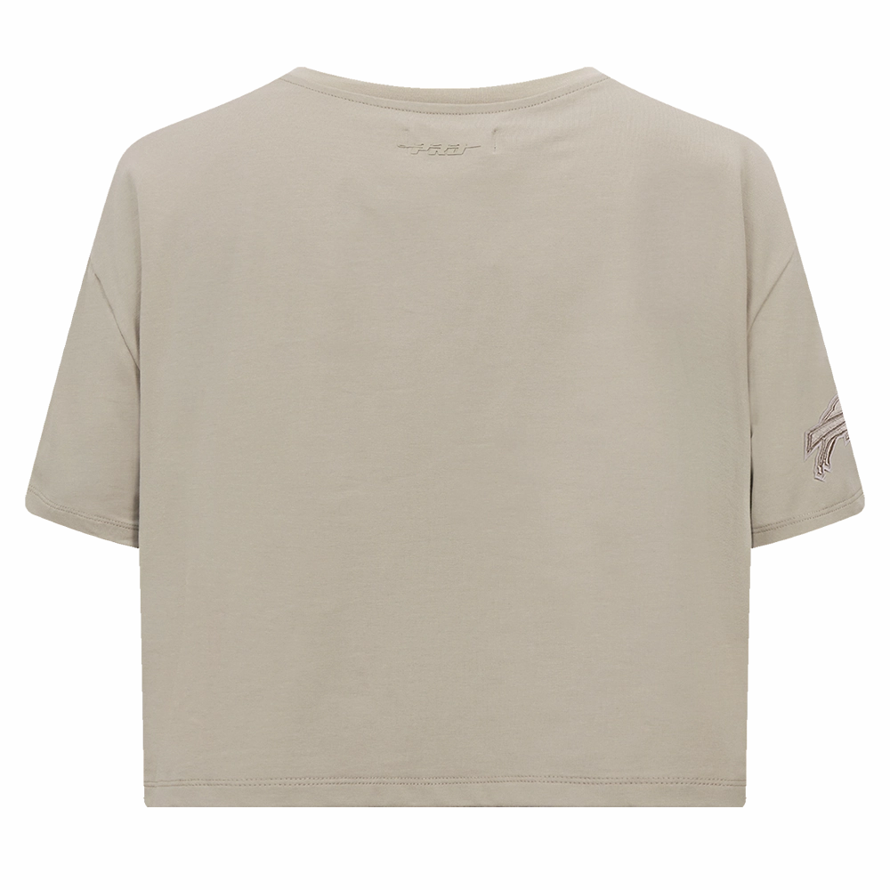 NFL BUFFALO BILLS NEUTRAL WOMEN'S BOXY TEE (TAUPE)