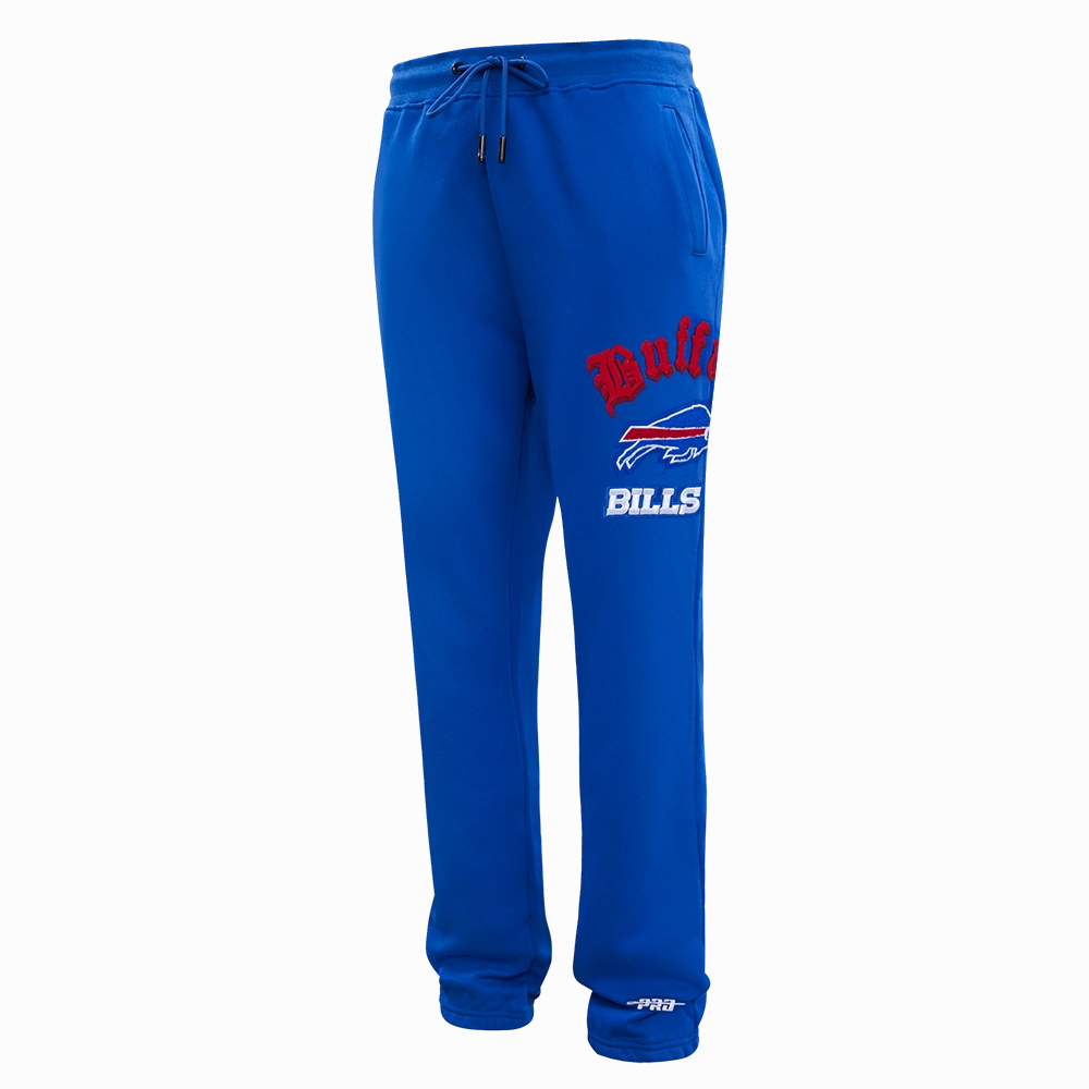 NFL BUFFALO BILLS OLD ENGLISH MEN'S SWEATPANT (ROYAL BLUE)