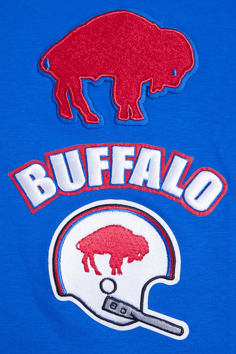 NFL BUFFALO BILLS RETRO CLASSIC MEN'S STRIPED TEE (ROYAL BLUE/RED)