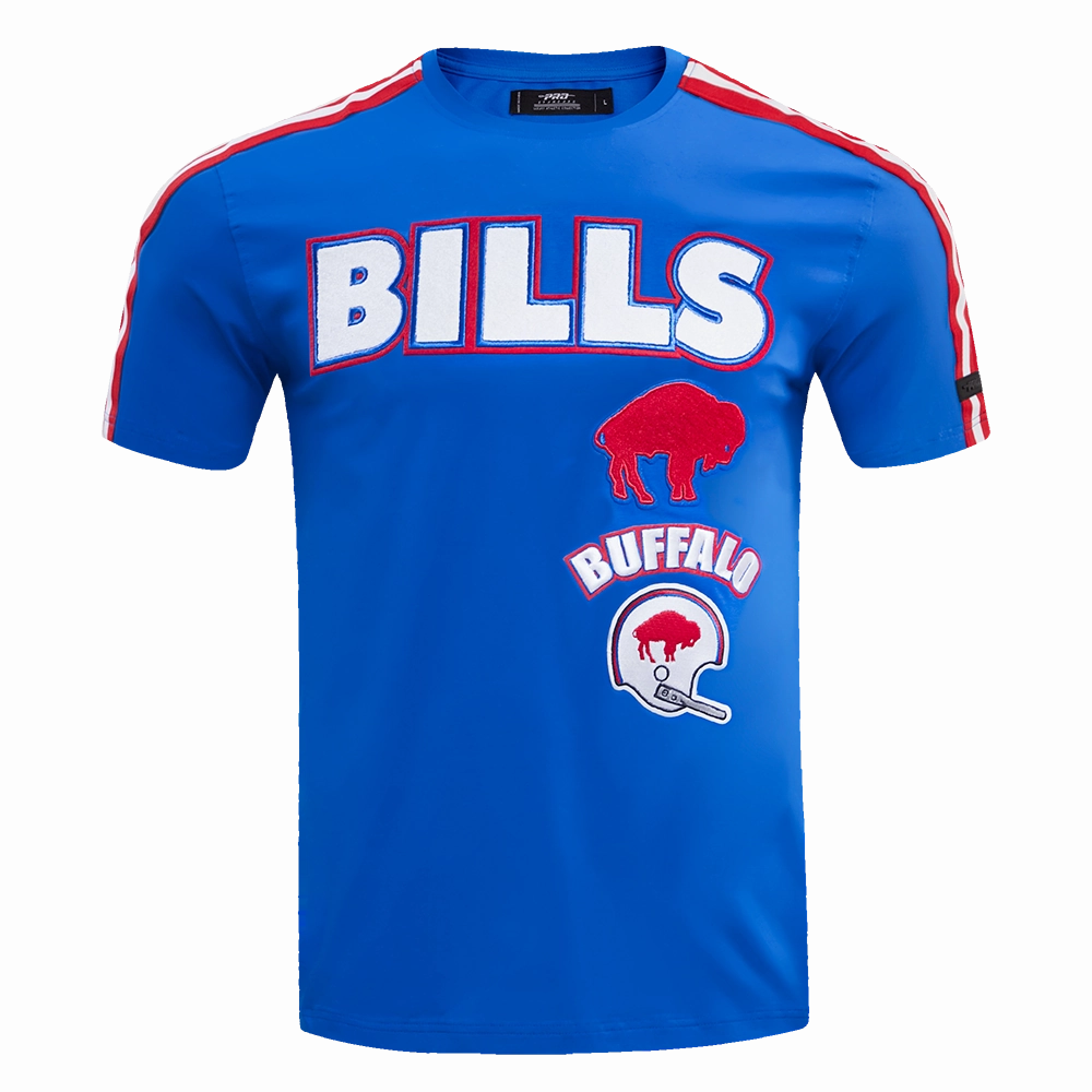 NFL BUFFALO BILLS RETRO CLASSIC MEN'S STRIPED TEE (ROYAL BLUE/RED)