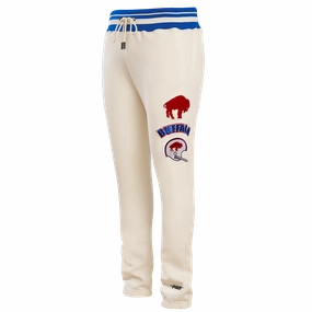 NFL BUFFALO BILLS RETRO CLASSIC MEN'S SWEATPANT (EGGSHELL/ ROYAL BLUE)